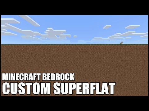Custom SUPERFLAT World in Minecraft Bedrock! (Xbox One/PS4)