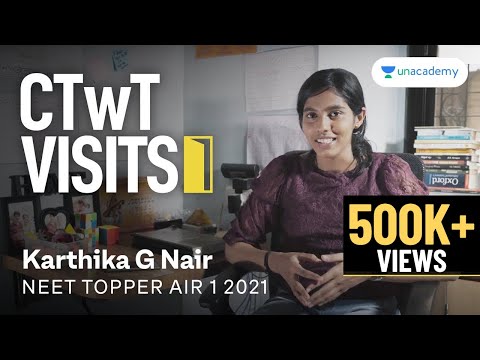 CTwT Visits NEET Topper Karthika G Nair AIR 1 NEET 2021 | Study Room | Learning Hacks