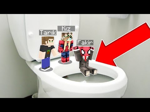 FAKİR TUVALETİN İÇİNE GİRDİ! 😱 - Minecraft