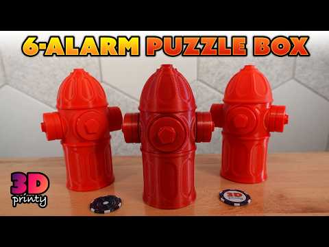 3D Printed 6-Alarm Puzzle Box