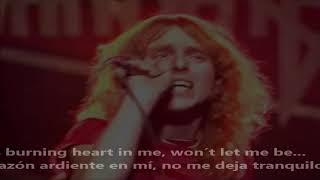 Burning heart by Vandenberg with lyrics English-Spanish
