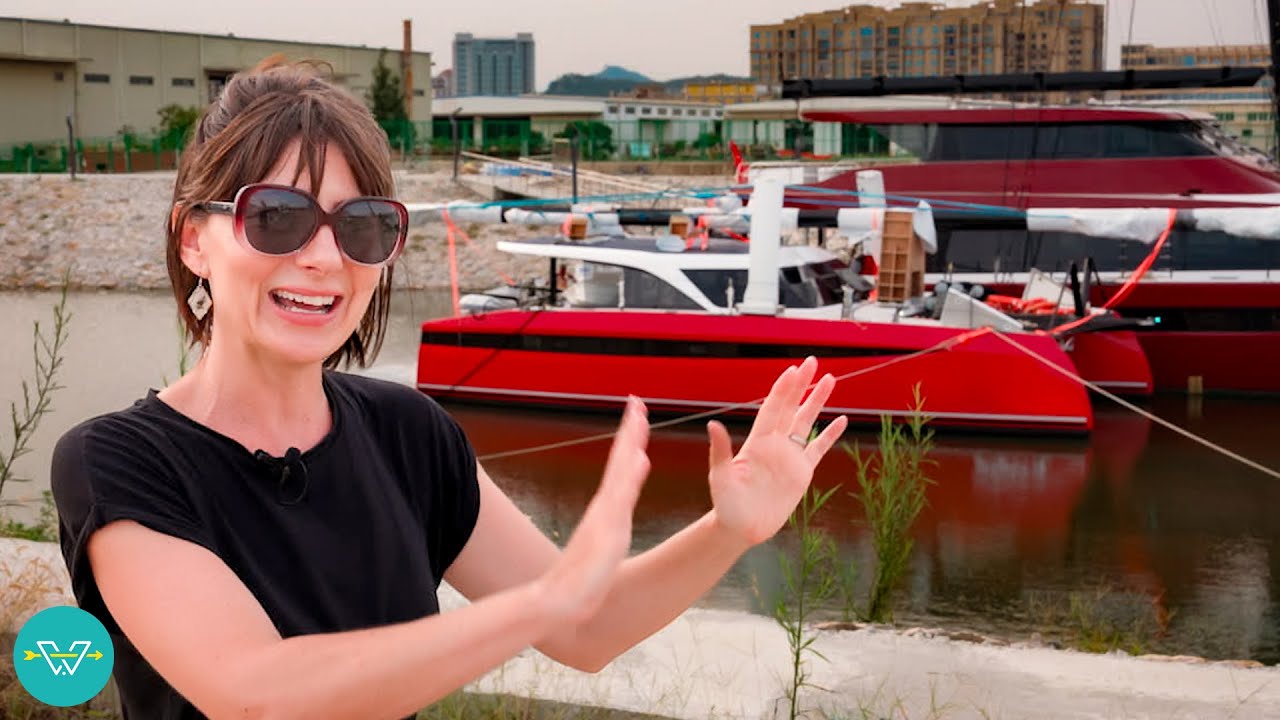 First ever tour of the new HH44 Catamaran (before commissioning)