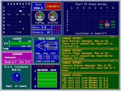 ega trek DOS 2.2 vs. 3.1 differences (Enterprise vs. Lexington)
