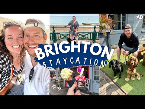 BRIGHTON VLOG! 🌊🐾 dog-friendly spots, shopping in the lanes, best food & oldest electric railway! AD