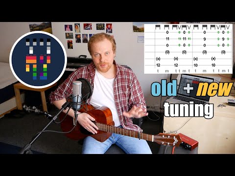 Coldplay - Fix You acoustic & lead guitar tutorial (old + new tuning, incl. on-screen tabs)
