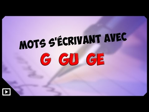 Words with G, GU or GE