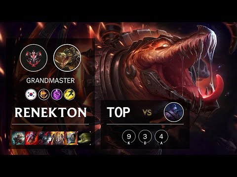 Renekton Top vs Jax - KR Grandmaster Patch 10.5