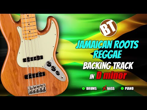 Jamaican Roots Reggae NO BASS Backing Track in D minor