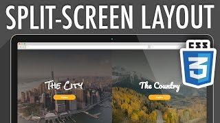 Responsive Split-Screen Layout HTML & CSS3 | XO PIXEL