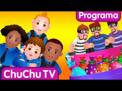 La Persecución en el Ferrocarril (Rail Road Chase) | Ep. 3 | ChuChu TV Huevos sorpresas de Policías