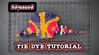 Advanced Tie Dye Techniques Tutorial - Dreamcatcher Mandala with Heart Honeycomb Spine!