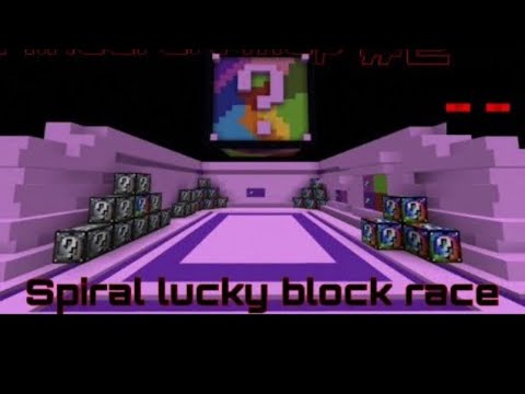 Spiral lucky block race | Featuring AnimalPlayzYT