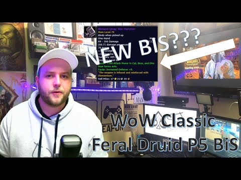 WoW Classic - Feral DPS Druid Phase 5 BiS Explained! AQ40 and AQ20 mostly!
