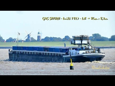 GMS SATURN DF8048 MMSI 211494500 Emden inland cargo ship merchant vessel Binnenschiff
