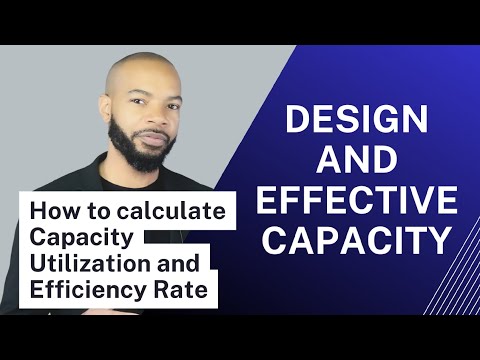 Design Capacity and Effective Capacity - Calculating Capacity Utilization and Efficiency Rate