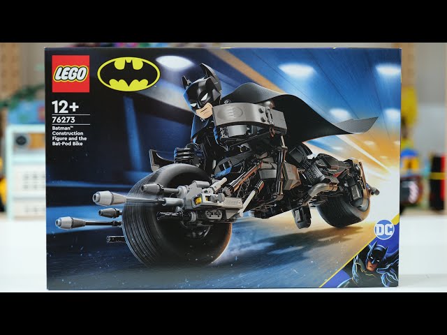 Vídeo relacionado con LEGO DC Batman Figura para Construir: Batman y Moto Bat-Pod de Juguete, Figuras de Superhéroes de la Película El Caballero Oscuro, Regalo para Niños y Niñas de 12 Años o Más 76273