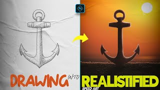 Drawing into Realistified in Photoshop 2023 l Realistified Photoshop Manipulation, Photoshop Drawing