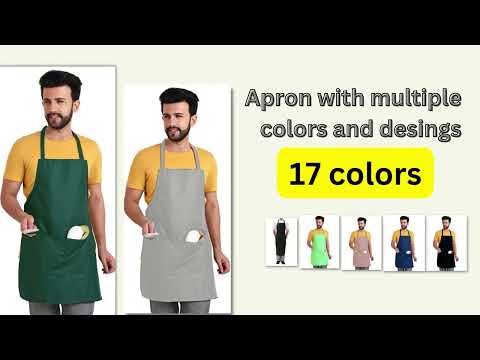 Cotton plain kitchen cooking apron mix lot moq 500(gsm 170-2...