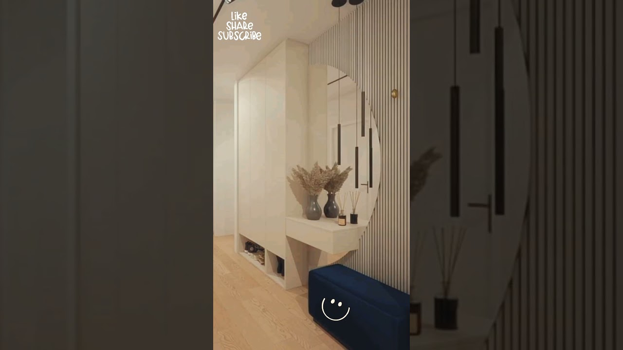 Full Wall Wardrobe With Built-In Dressing Table, Elegant & Stylish Ideas👗👕🛍️#wardrobe #shorts #trend