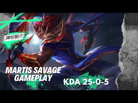 SAVAGE!! MARTIS PERFECT & SUPER AGGRESSIVE GAMEPLAY!!🔥 ( Best Build 2024 ) MLBB