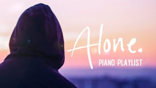 Alone 🎹 Calm emotional piano music for lonely days | 1 hour Epidemic Sound piano mix