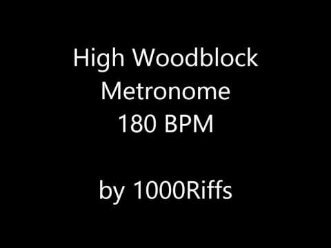 High Woodblock Metronome 180 BPM - Beats Per Minute
