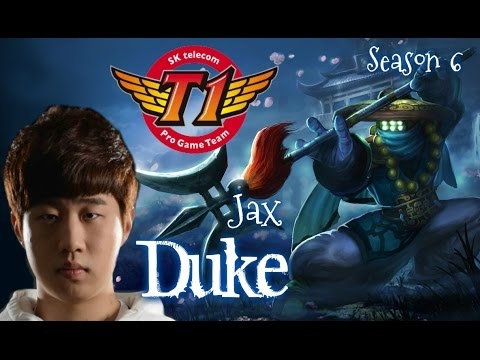 SKT T1 Duke JAX Top vs Fiora - Patch 5.24 KR | League of Legends