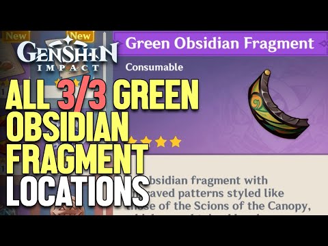 All Green Obsidian Fragment Locations Genshin Impact