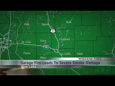 Firefighters battle fire, extreme cold in Rice Lake