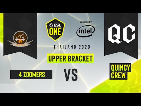 Dota2 - Quincy Crew vs. 4 Zoomers - Game 1 - ESL One Thailand 2020 - Upper Bracket - AM