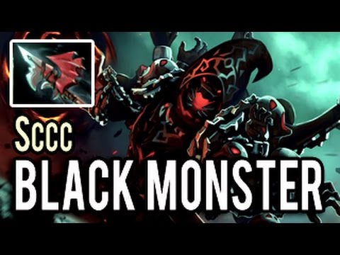 Black Monster - Insane Shadow Fiend by Sccc 8k MMR Gameplay Patch 7.01 Dota 2