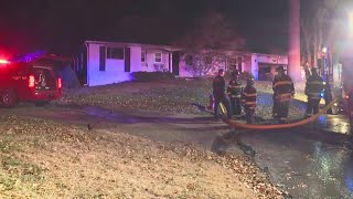 South Kansas City house fire sends two people to hospitals.