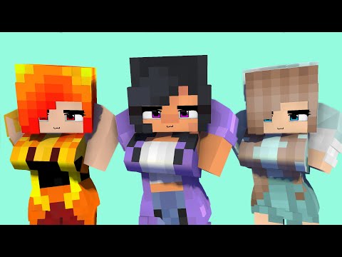 DARLING OHAYO SUPER IDOL FIRST MEET APHMAU ELEMENTAL PRINCESS - MINECRAFT ANIMATION #shorts