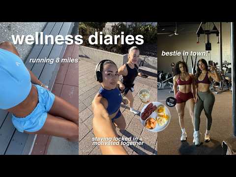 WEEKLY WELLNESS VLOG 🌿| running era, bestie time, locking in together, & staying motivated