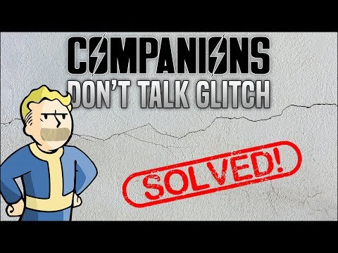 Companions Won't Talk Glitch in Fallout 4 😷 The "No Talking" Solution