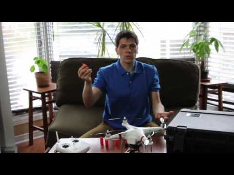 DJI Phantom Landing Gear Height Extenders for Brushless Gimbal for use with Carrying Case