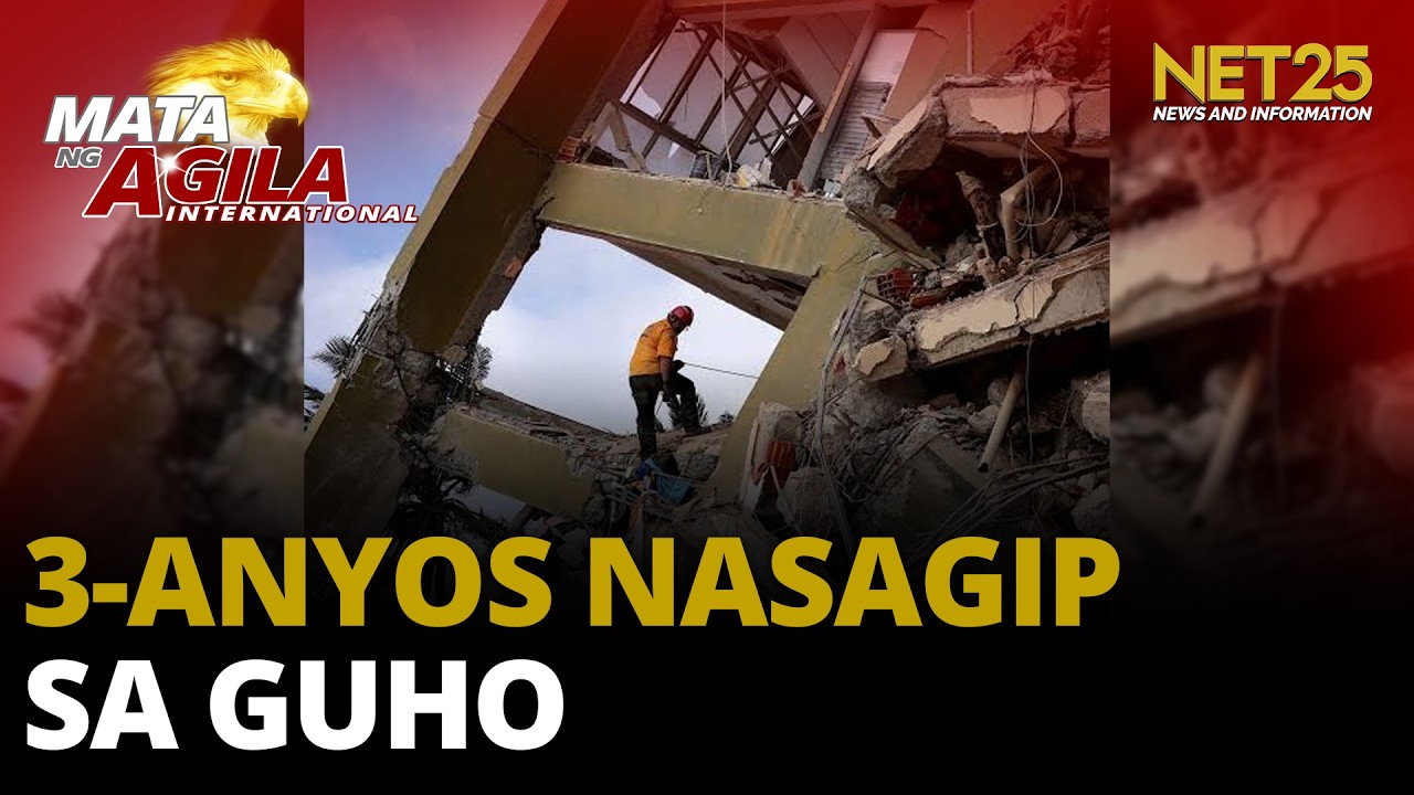 3-anyos na batang anim na araw sa guho, nasagip