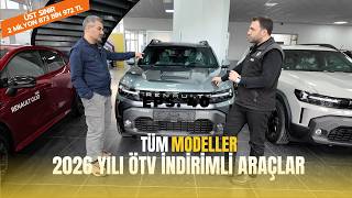 2026 Yılı ÖTV İndirimli Araçlar | ÖTV İndirimli Renault Araçları İncel