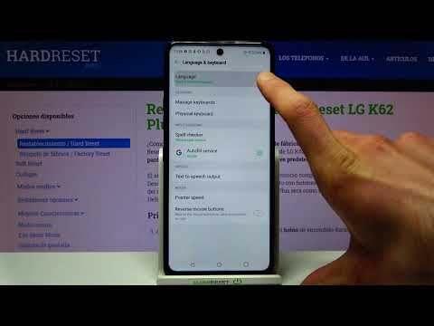 Cómo cambiar el idioma a español en LG K62 Plus - configurar el idioma
