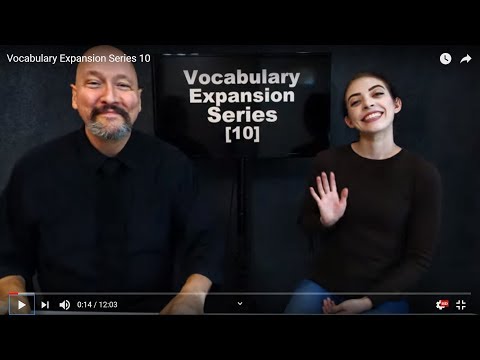 001 ASL American Sign Language Vocabulary Expansion Series Dr Bill Rach 2019 08 02 a