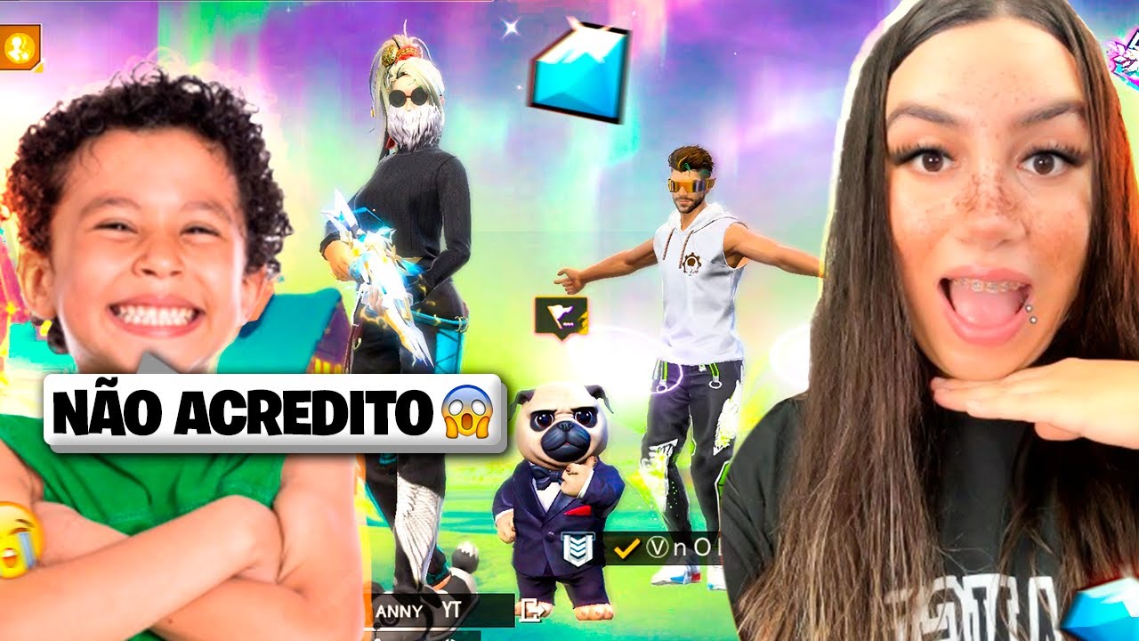 RECARREGUEI DIAMANTES PELA PRIMEIRA VEZ NA CONTA DE UM INSCRITO!! (PRA PEGAR A CALÇA ANGELICAL)😱#ff