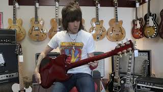 Video thumbnail for Tobin plays a Killer 1965 Gibson SG Standard! by Rumble Seat Music