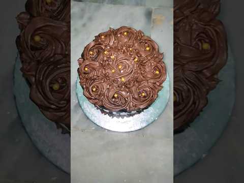 Floral Chocolate Cake #shorts #chocolate #cake