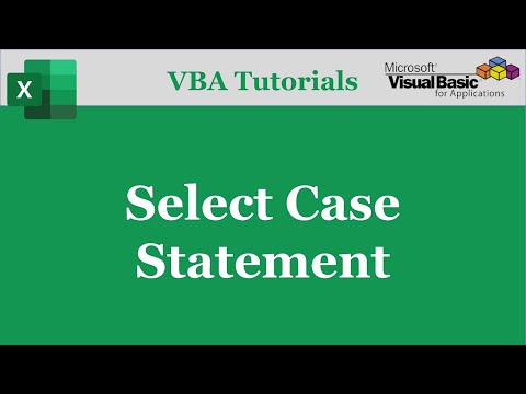 VBA Select Statement | VBA Select Case Statement | Excel VBA Tutorials | Part-12