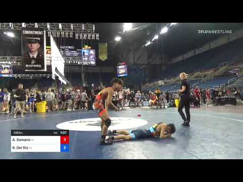 106 Lbs Round Of 64 - Adrian Samano, Virginia Vs Rohnan Del Rio, Arizona F832