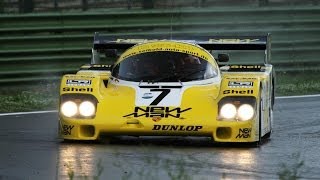 preview picture of video 'Porsche 956 group C on track - Imola 2014'