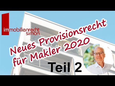 Maklerprovision: Neue Regeln 2020 - Teil2: Verteilung der Provision auf die Vertragsparteien