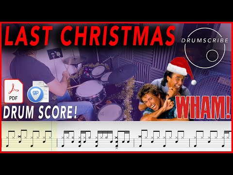 Last Christmas - Wham! | DRUM SCORE Sheet Music Play-Along | DRUMSCRIBE