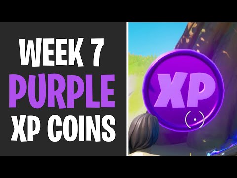 All Purple XP Coins Locations WEEK 7 - Fortnite