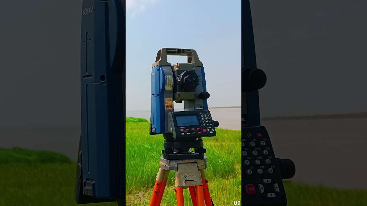Promotional ad for land survey company